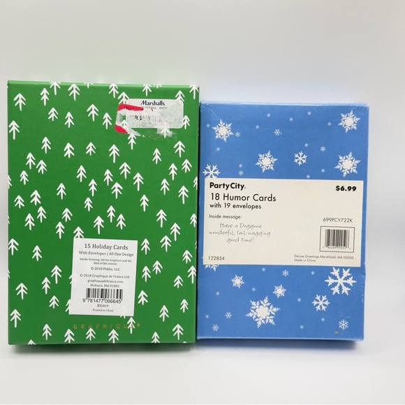 Sealed Holiday Card Lot of 49 Santa, JOY, Party City, Envelopes | Scrapbook - Picture 3 of 16